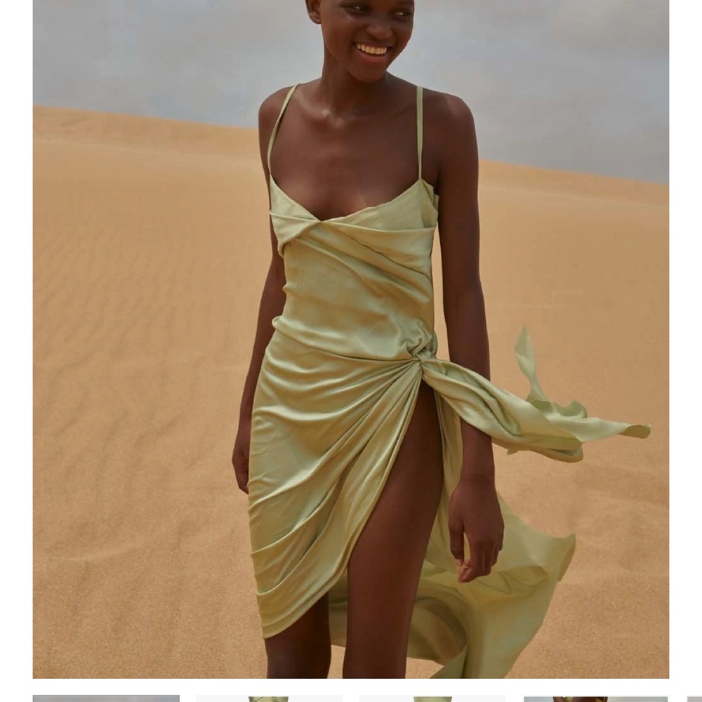 Selma Midi Dress from Baobab Collection in Pistachios